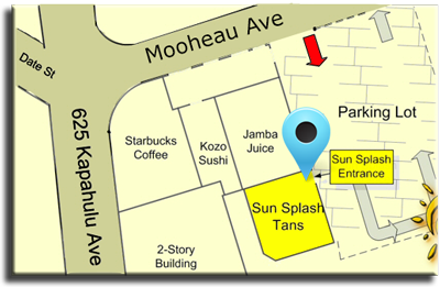 Map of Sun Splash Tans Indoor Tanning Salon